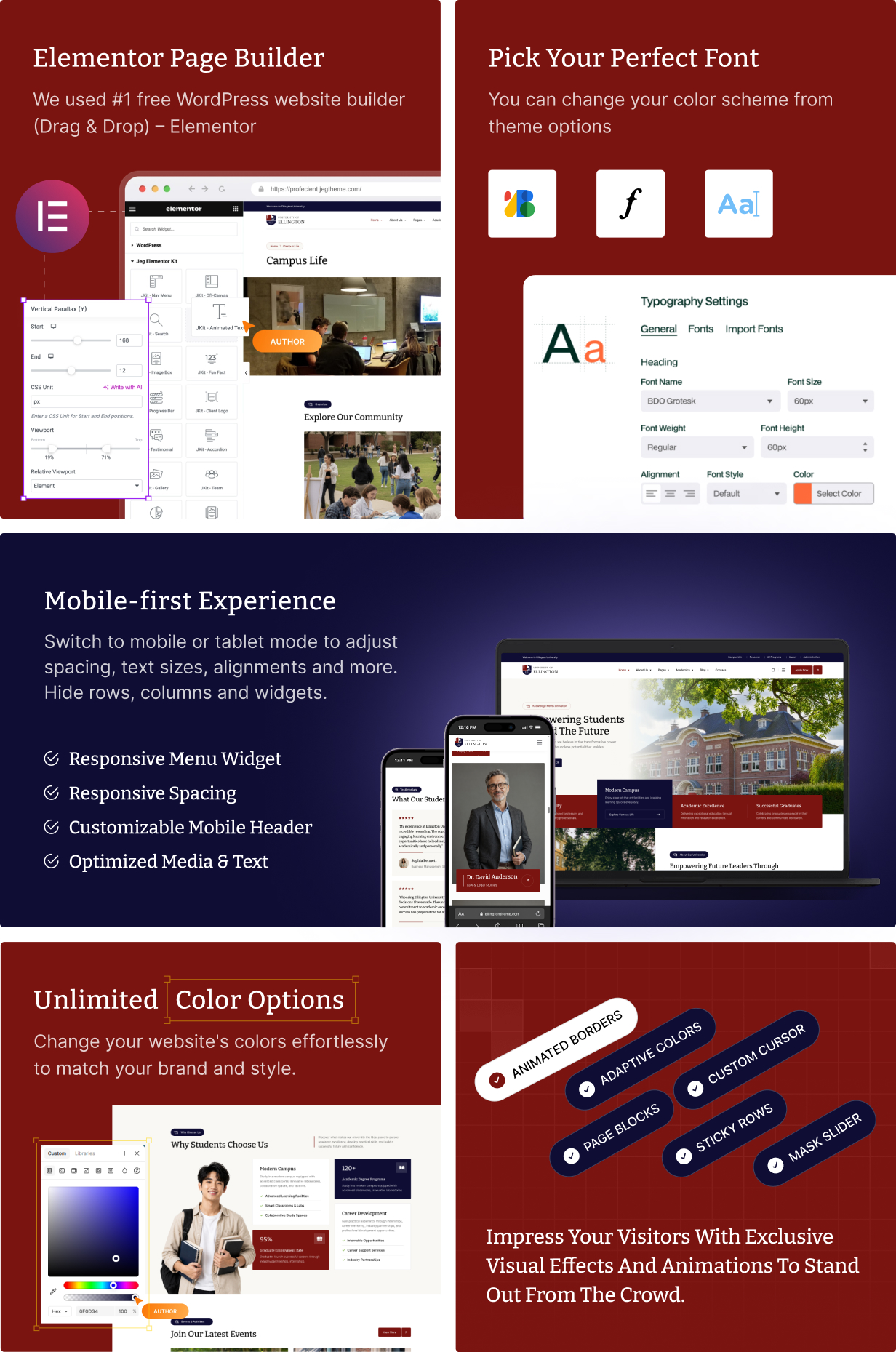 Ellington – WordPress-Theme für Hochschulbildung – 7