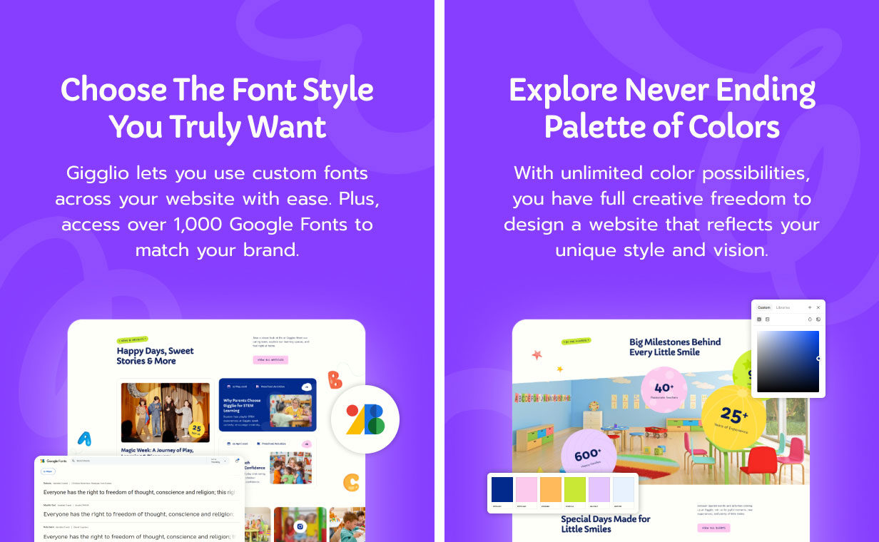 Giggilo – Kindergarten- und Vorschul-WordPress-Theme – 9