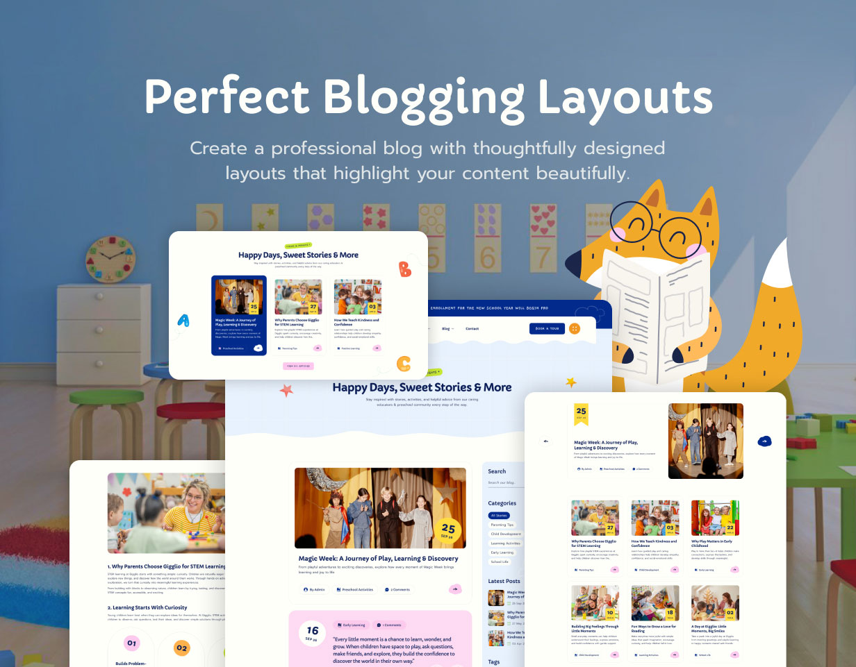 Giggilo – Kindergarten- und Vorschul-WordPress-Theme – 13