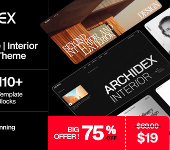 Archidex – Architektur-Innenraum-WordPress-Layout