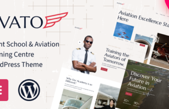 Avato – WordPress-Layout für Flugschule und Luftfahrt-Trainingszentrum