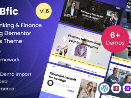 Bfic – Online-Banking- und Finanzberatungs-Elementor-WordPress-Template