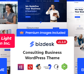 Bizdesk – WordPress-Vorlage für Unternehmensberatung