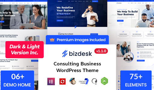 Bizdesk – WordPress-Vorlage für Unternehmensberatung