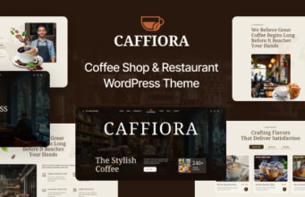 Caffiora – WordPress-Vorlage für Cafés und Restaurants