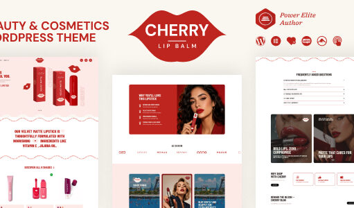 Cherry – WordPress-Vorlage für Kosmetikshop