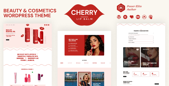 Cherry – WordPress-Vorlage für Kosmetikshop
