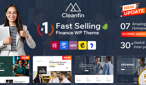 Cleanfin – Finanzberatung WordPress Vorlage + RTL
