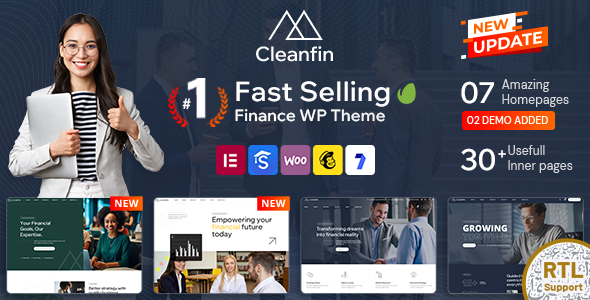 Cleanfin – Finanzberatung WordPress Vorlage + RTL