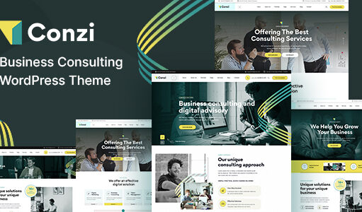 Conzi – WordPress-Template für Unternehmensberatung