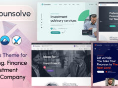 Counsolve – WordPress-Vorlage für Beratung und Investitionen