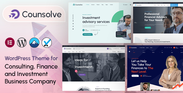 Counsolve – WordPress-Vorlage für Beratung und Investitionen