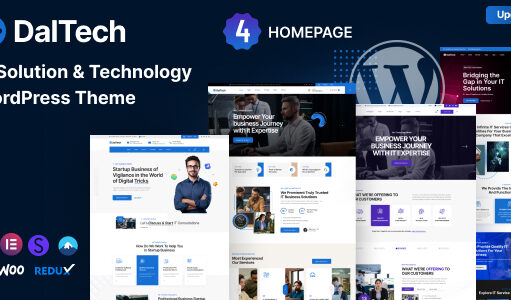 Daltech – WordPress-Template für IT-Lösungen und Technologie