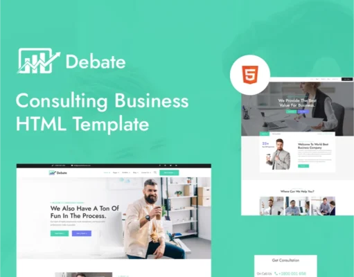 Debatte – HTML-Vorlage für Unternehmensberatung