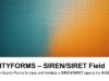 Die Schwerkraft bildet das SIREN/SIRET-Feld