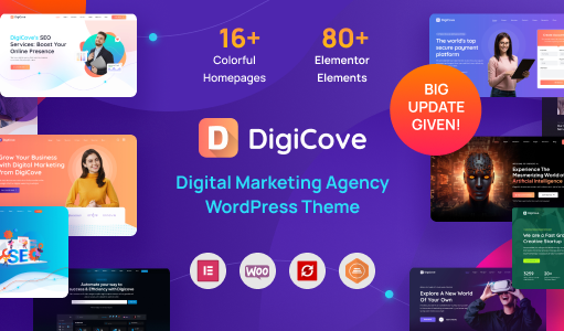 Digicove – WordPress-Template für Agenturen für digitales Marketing