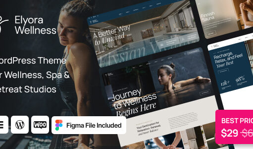 Elyora – WordPress-Vorlage für Spa- und Wellness-Zentren