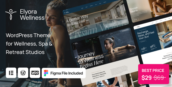 Elyora – WordPress-Vorlage für Spa- und Wellness-Zentren