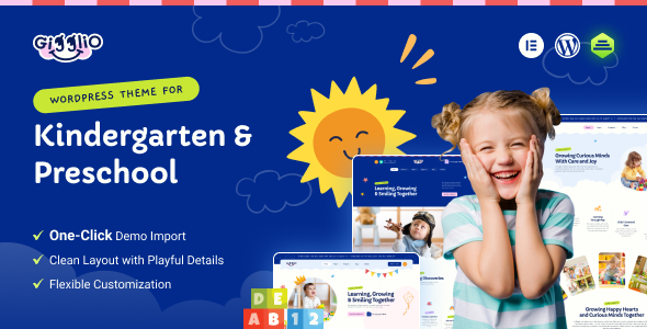 Giggilo – WordPress-Layout für Kindergarten und Vorschule