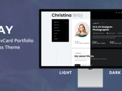 Gray – Persönliches Portfolio-WordPress-Layout
