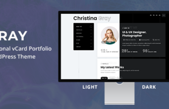 Gray – Persönliches Portfolio-WordPress-Layout