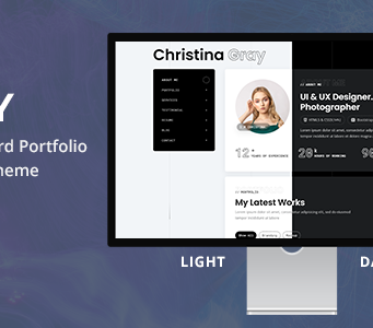 Gray – Persönliches Portfolio-WordPress-Layout