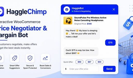 HaggleChimp – Interaktiver WooCommerce-Preisverhandler und Schnäppchen-Bot