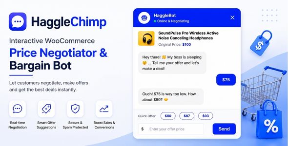 HaggleChimp – Interaktiver WooCommerce-Preisverhandler und Schnäppchen-Bot