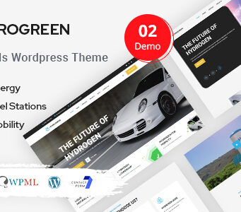 Hydrogreen – WordPress-Template für Brennstoffzellendienste und Ladestationen