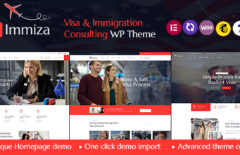 Immiza – WordPress-Vorlage für Einwanderungsvisum-Beratung
