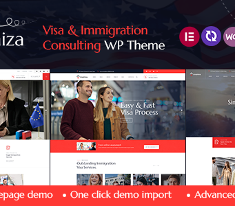 Immiza – WordPress-Vorlage für Einwanderungsvisum-Beratung