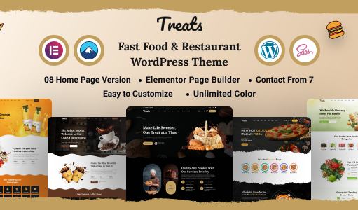 Leckereien – WordPress-Template für Fast Food und Restaurant