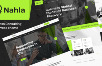 Nahla – WordPress-Layout für Unternehmensberatung