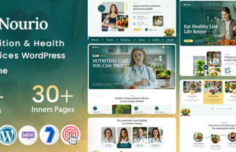 Nourio – WordPress-Layout für Ernährung und Gesundheitsdienste