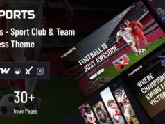 PGSports – WordPress-Template für Sportvereine und Teams