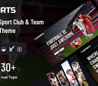 PGSports – WordPress-Template für Sportvereine und Teams