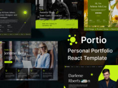 Portio | Persönliche Portfolio-Resume-React-Vorlage
