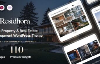 Residhora – WordPress-Vorlage für Einzelimmobilien- und Immobilienentwicklung