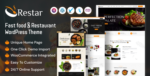 Restar – WordPress-Vorlage für Fast Food und Restaurants