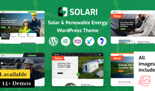 Solari – WordPress-Template für Ökologie und Solarenergie