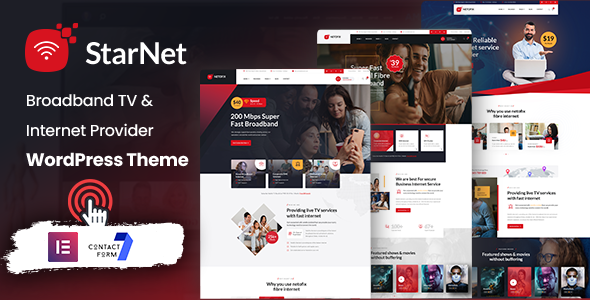 Starnety StarNet – WordPress-Vorlage für Internetanbieter - Agentur zweigelb