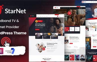 StarNet – WordPress-Vorlage für Internetanbieter