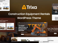 Trixa – WordPress-Vorlage für die Vermietung von Baumaschinen