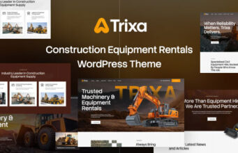 Trixa – WordPress-Vorlage für die Vermietung von Baumaschinen