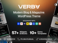 Verba – Modern Blog & Magazine WordPress Vorlage