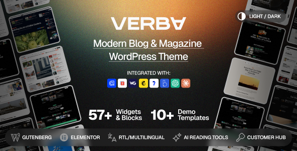Verba – Modern Blog & Magazine WordPress Vorlage