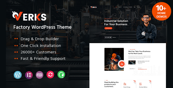 Verks – Fabrik-WordPress-Layout