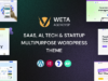WETA – Mehrzweck-WordPress-Vorlage für SaaS, KI, Technik und Startups