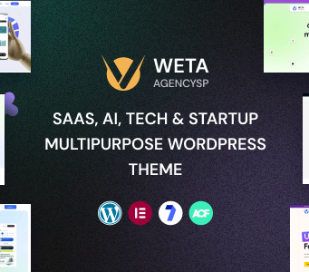 WETA – Mehrzweck-WordPress-Vorlage für SaaS, KI, Technik und Startups