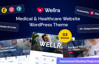 Wellra – WordPress-Vorlage für Gesundheitswesen und Arzttermine